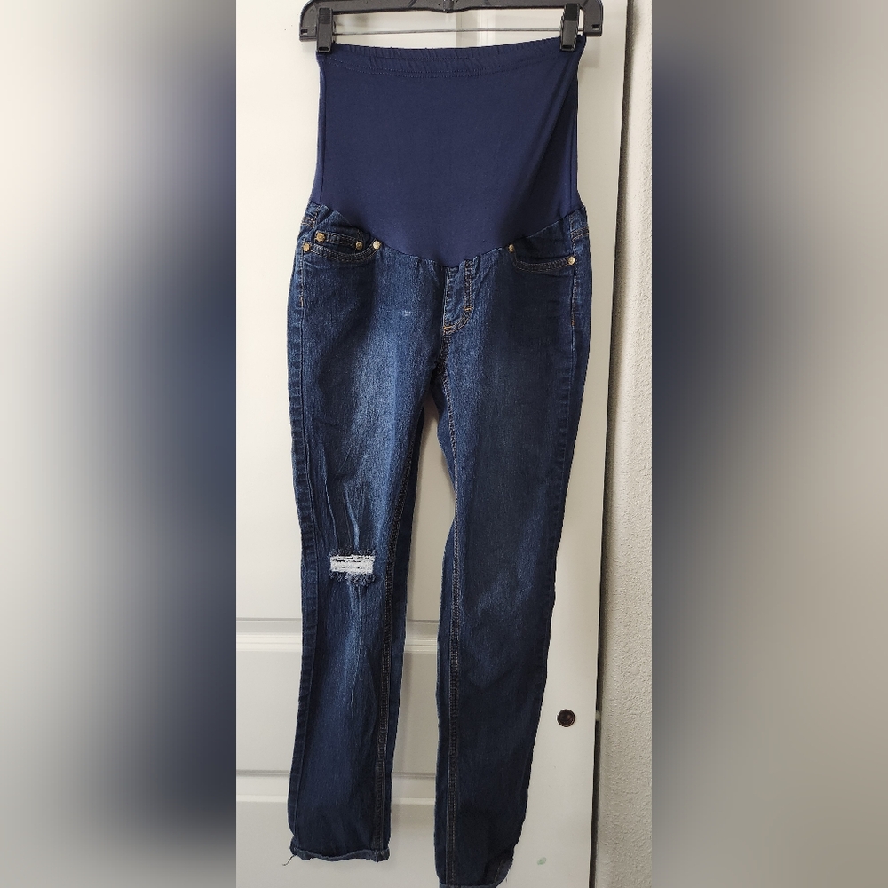 🤰🏽 5 For $25 Women's Blue Maternity Jeans